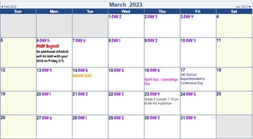 March Days Updated